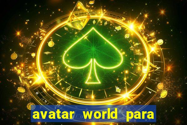 avatar world para imprimir e colorir